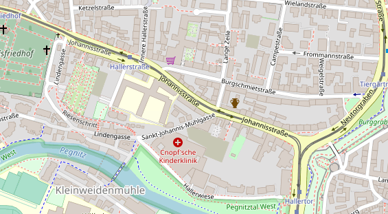 Friseur auf Satellitenbild