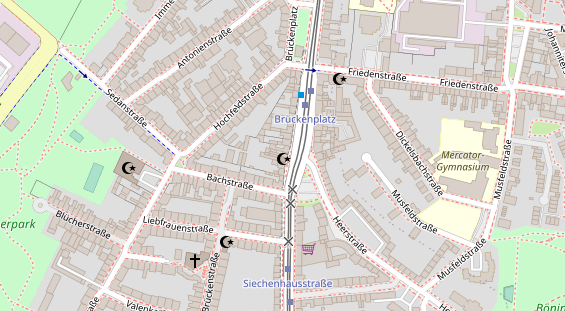 Friseur auf Satellitenbild