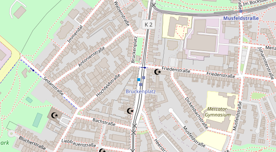 Friseur auf Satellitenbild