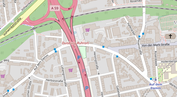 Friseur auf Satellitenbild