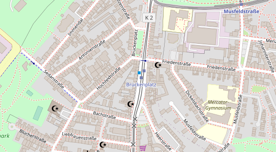 Friseur auf Satellitenbild