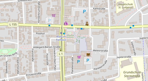 Friseur auf Satellitenbild