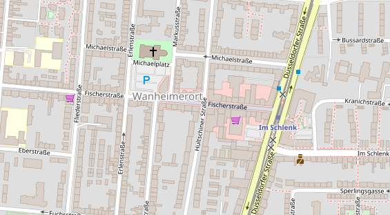 Friseur auf Satellitenbild