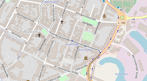 Friseur auf Satellitenbild