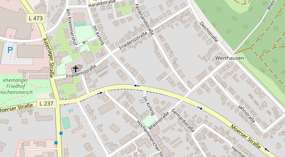 Friseur auf Satellitenbild