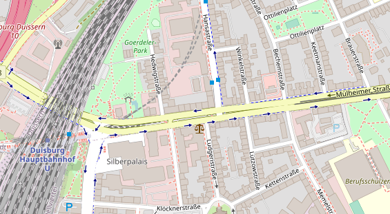 Friseur auf Satellitenbild