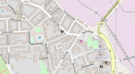 Friseur auf Satellitenbild