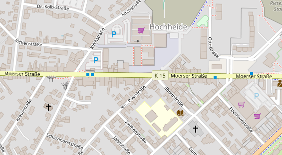 Friseur auf Satellitenbild