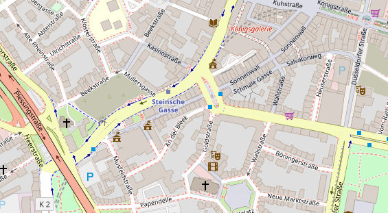 Friseur auf Satellitenbild