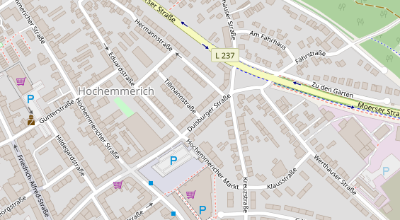 Friseur auf Satellitenbild