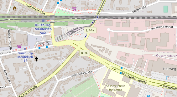 Friseur auf Satellitenbild