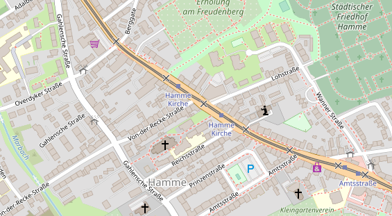 Friseur auf Satellitenbild