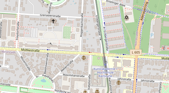 Friseur auf Satellitenbild