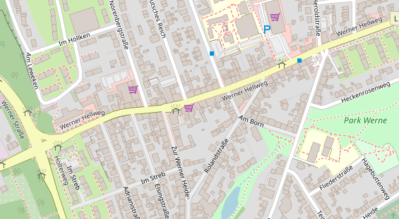 Friseur auf Satellitenbild