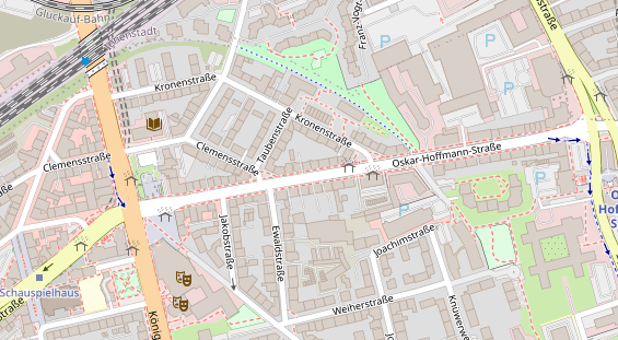 Friseur auf Satellitenbild