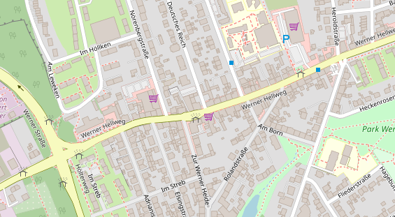 Friseur auf Satellitenbild