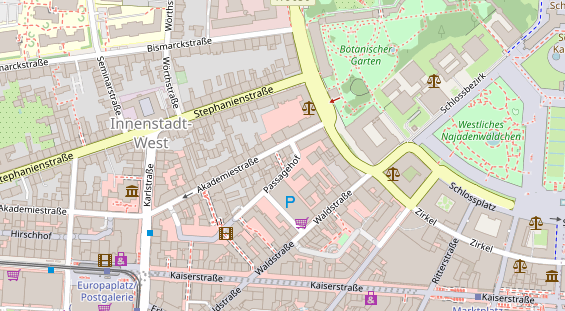 Friseur auf Satellitenbild