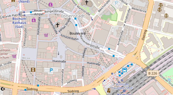 Friseur auf Satellitenbild