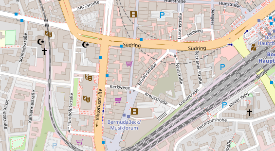 Friseur auf Satellitenbild