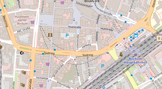 Friseur auf Satellitenbild