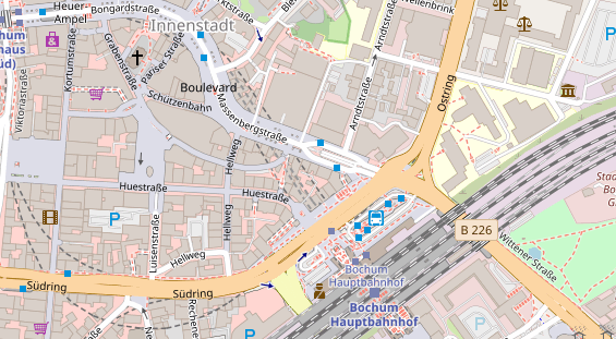 Friseur auf Satellitenbild