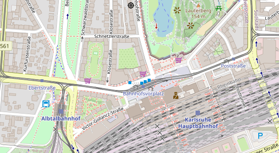 Friseur auf Satellitenbild