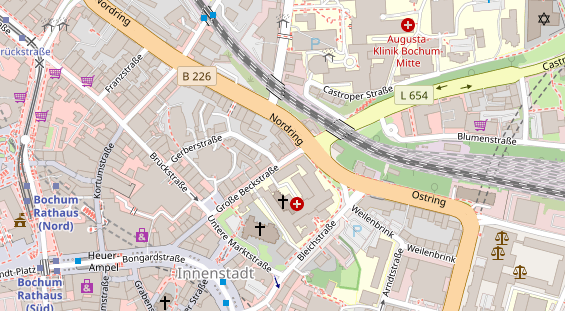 Friseur auf Satellitenbild