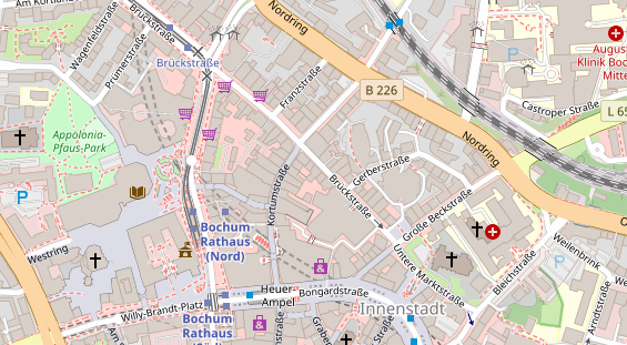 Friseur auf Satellitenbild