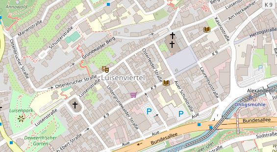 Friseur auf Satellitenbild