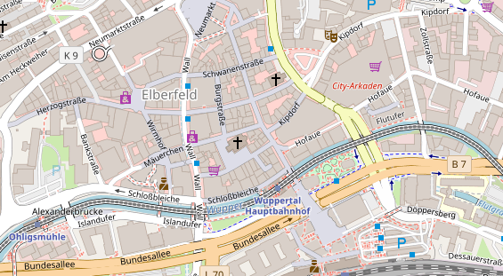 Friseur auf Satellitenbild