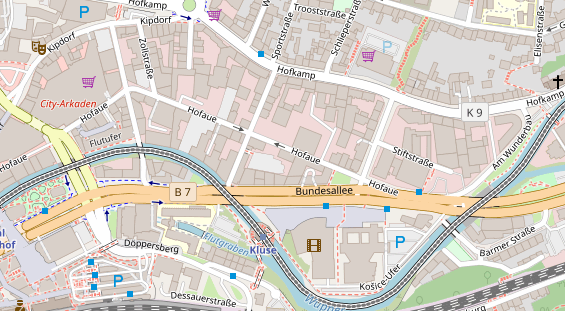 Friseur auf Satellitenbild