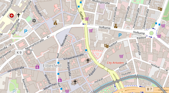 Friseur auf Satellitenbild