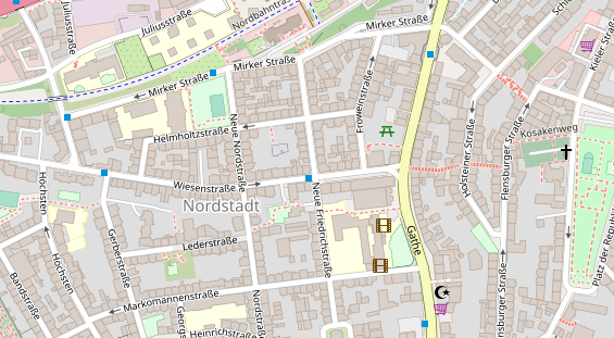 Friseur auf Satellitenbild