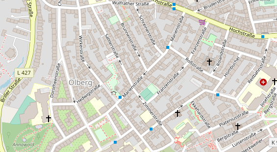 Friseur auf Satellitenbild