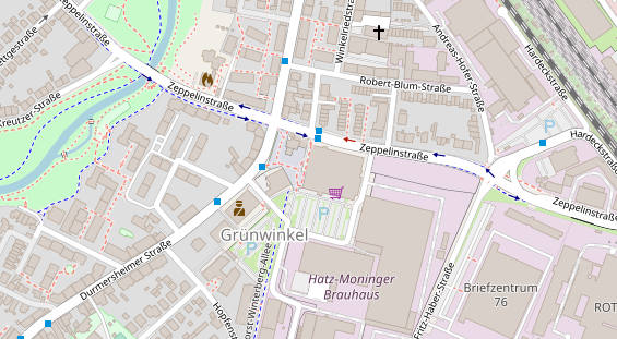 Friseur auf Satellitenbild