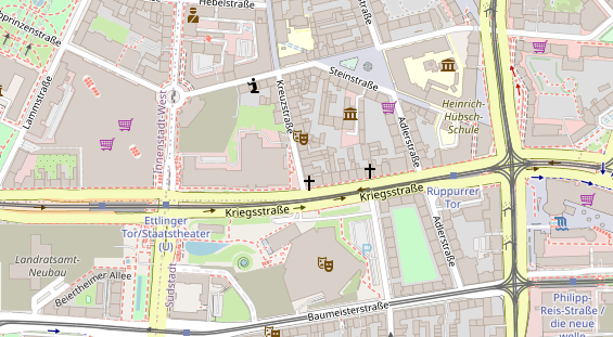 Friseur auf Satellitenbild