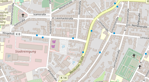 Friseur auf Satellitenbild