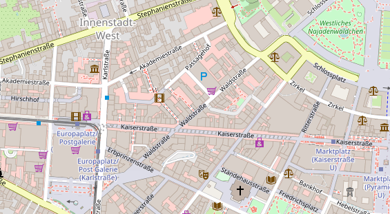 Friseur auf Satellitenbild