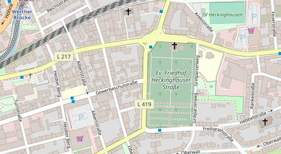 Friseur auf Satellitenbild