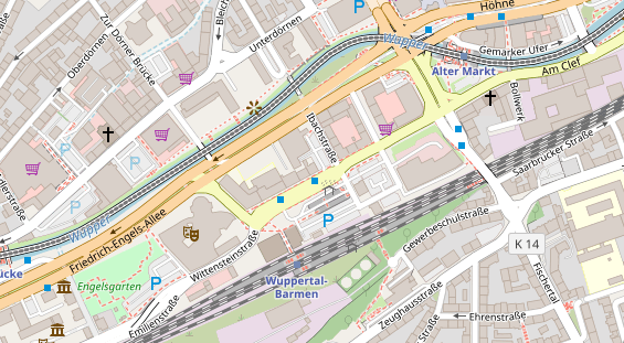 Friseur auf Satellitenbild