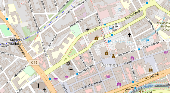 Friseur auf Satellitenbild