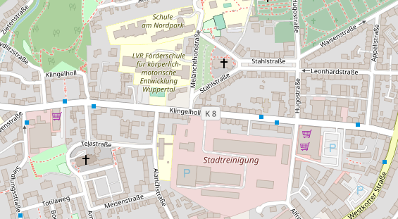 Friseur auf Satellitenbild