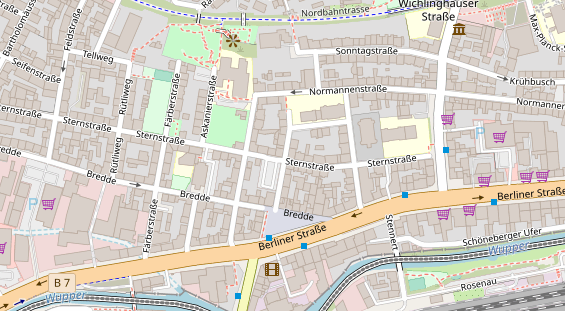 Friseur auf Satellitenbild