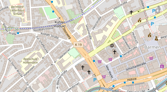 Friseur auf Satellitenbild