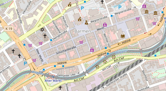 Friseur auf Satellitenbild