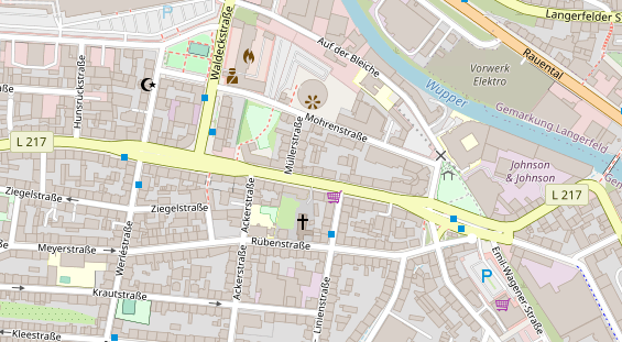 Friseur auf Satellitenbild