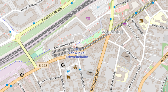 Friseur auf Satellitenbild