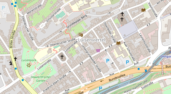 Friseur auf Satellitenbild