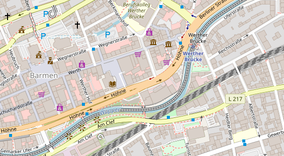 Friseur auf Satellitenbild