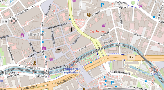 Friseur auf Satellitenbild